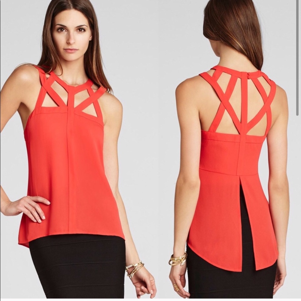 BCBG coral top
